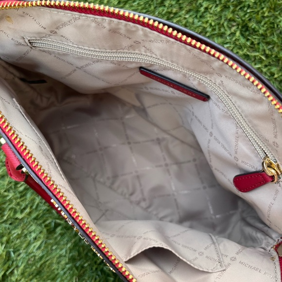 RARE Michael Kors Cindy Large Dome Floral Satchel Crossbody Handbag - Picture 8 of 12